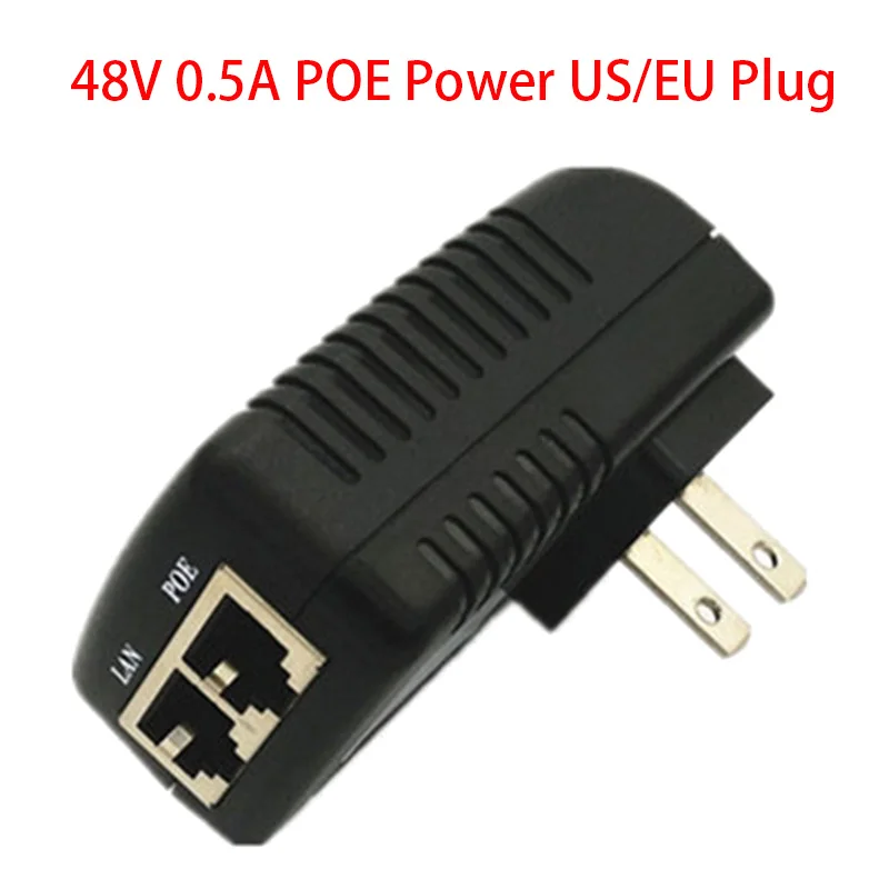 CCTV камеры видеонаблюдения PoE Питание 48V 0.5A 24W POE настенных розеток инжектор Ethernet