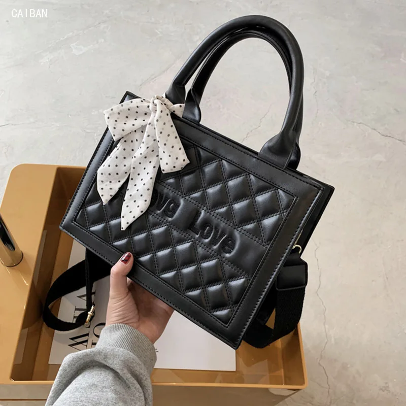 

Роскошные сумки-тоуты, женские брендовые дизайнерские сумки, Высококачественная кожаная сумка через плечо с широким ремешком, большая сумк...