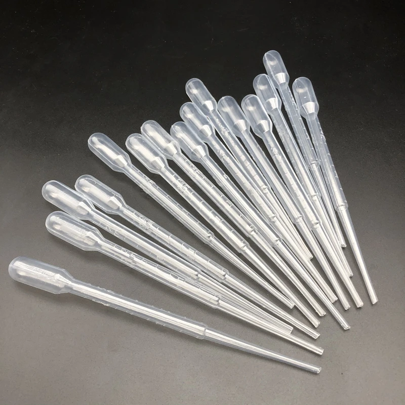 

20pcs to 200pcs lab 0.2ml 0.5ml 1ml 2ml 3ml 3ml-L 5ml 10ml plastic pasteur pipette transfering dropper for school experiment