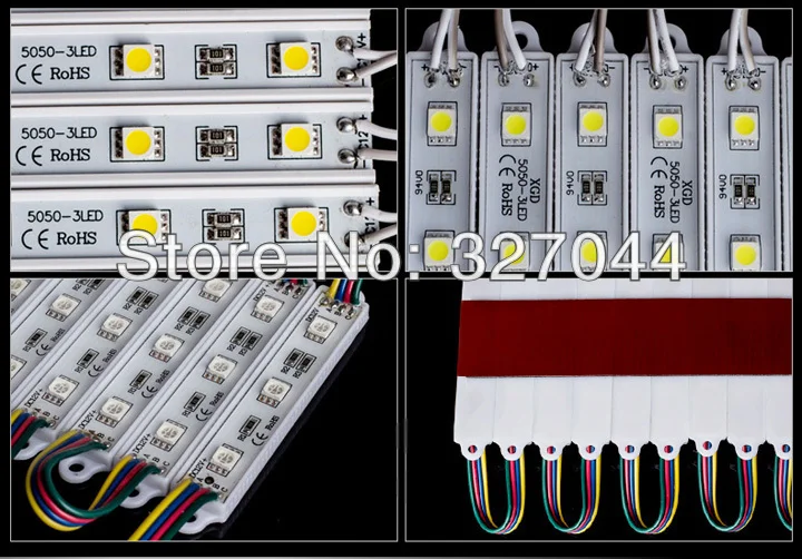 

Waterproof IP65 DC12V 5050 Led Modules Rgb Led Module Yellow/Green/Red/Blue/White/Warm White 200pcs/lot