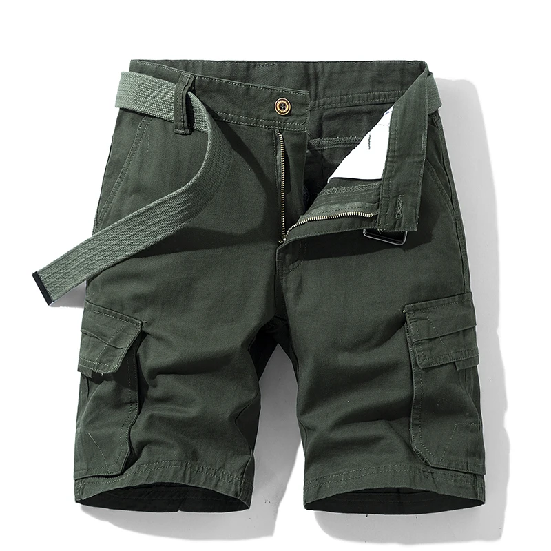 

Huncher Cargo Shorts Male Joggers Side Pockets Classic Solid Short Pants Cotton Comfortable Breathable Fashion shorts For Mens