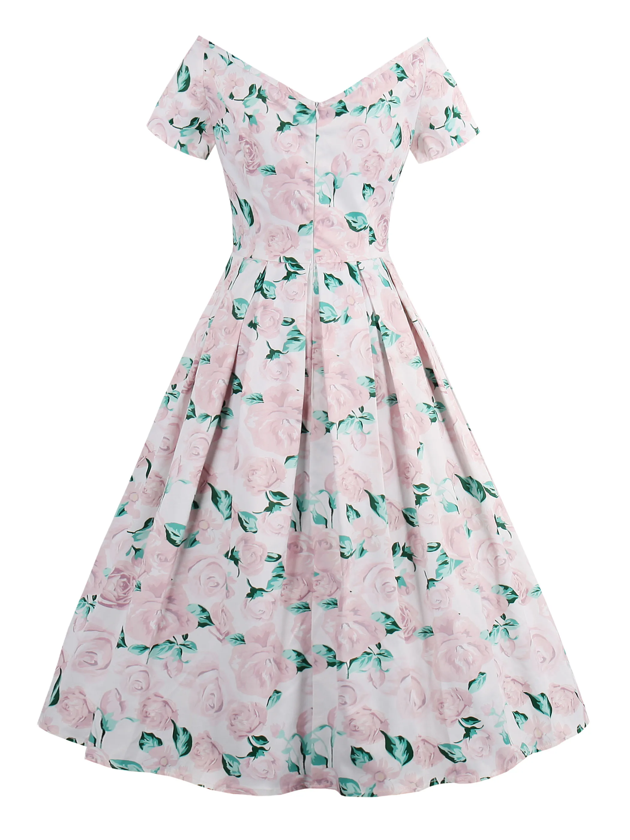 Женское платье средней длины с принтом 1950s летнее элегантное офисное в стиле