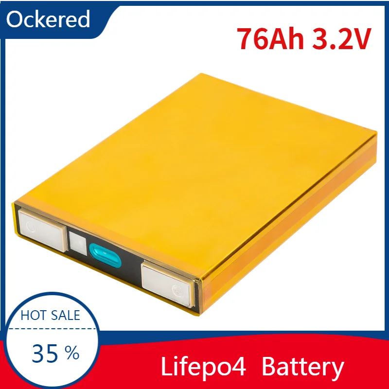 

2021 литий-железо-фосфат Lishen, 3,2 в, 76 Ач, Lifepo4 аккумуляторная батарея DIY12v, 24 В, 36 В, 48 В, посылка евая батарея Ldp с глубоким циклом