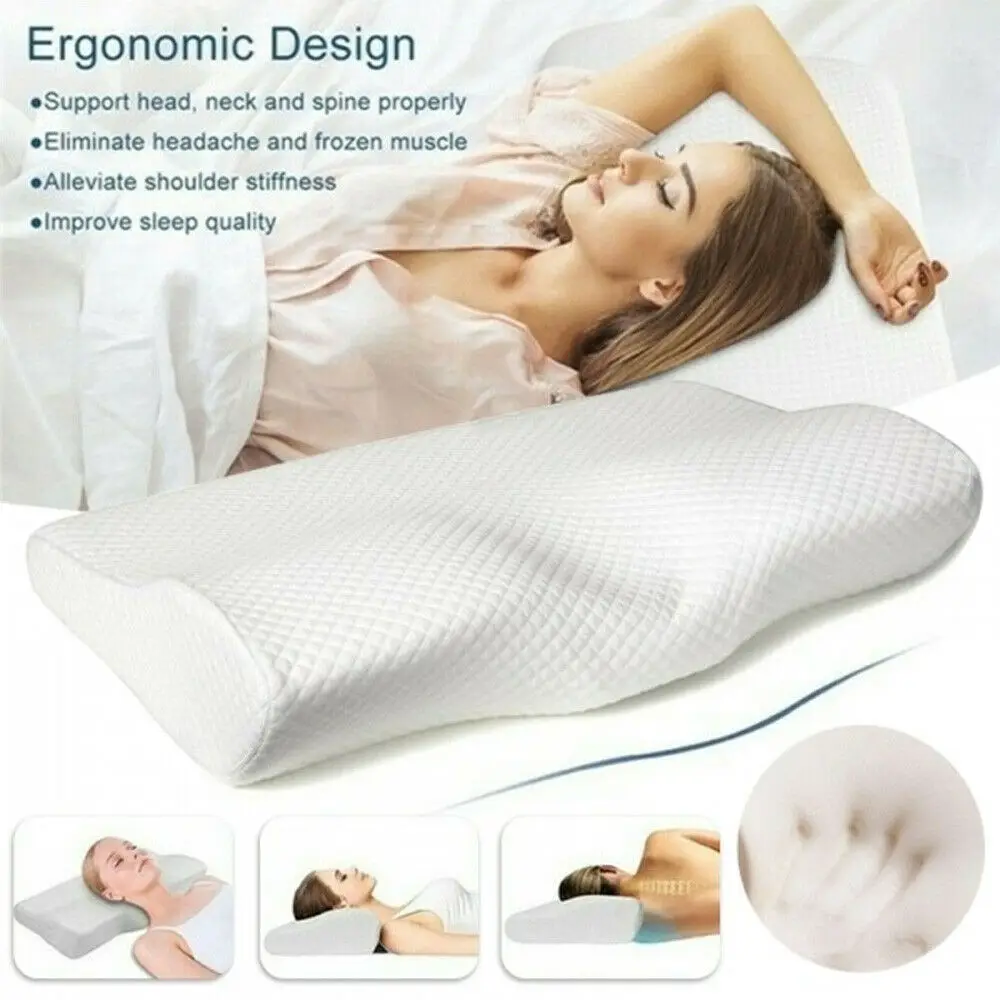 

Soft Comfortable Pillow Slow Rebound Memory Cotton Pollow With High Elasticity Cervical Orthopedic Pillow For Relieving Stress