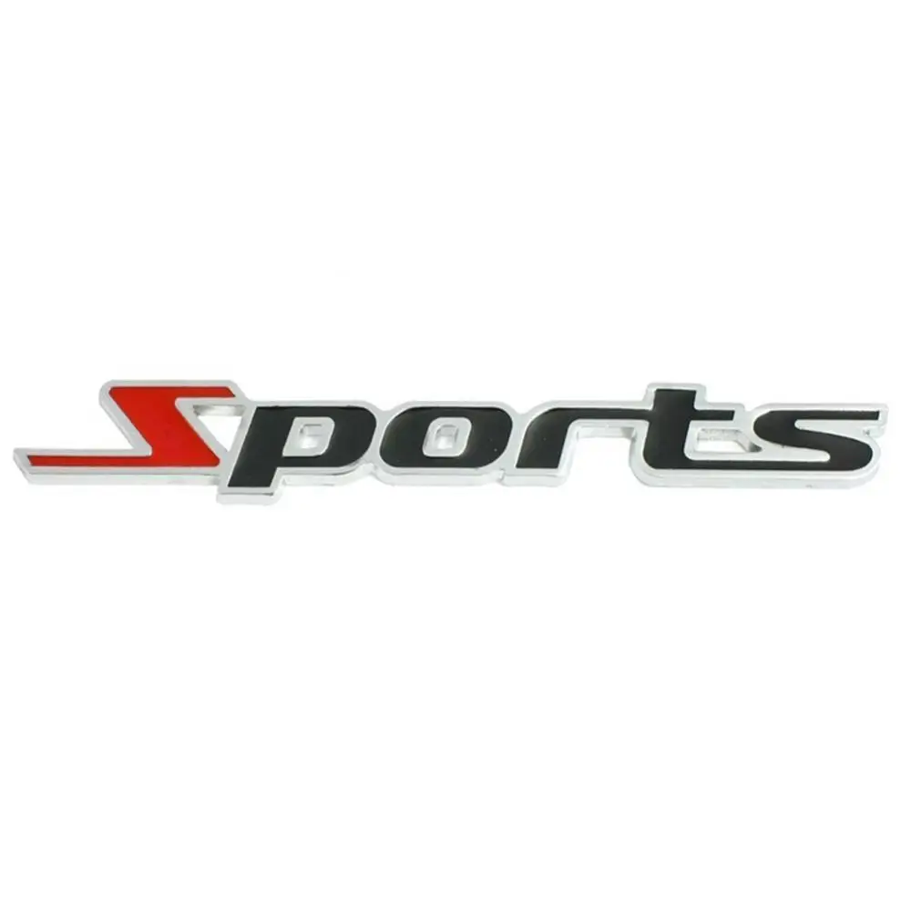 

55% Dropshipping!!Sports Letters Car Truck Styling Labeling Sticker 3D Chrome Metal Decor Emblem
