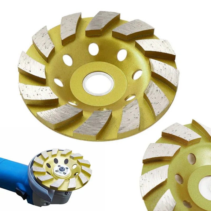 

Diamond Segment Grinding Wheel Discs 4 Grinder Cup Concrete Stone Cut Long Service Life High Quality
