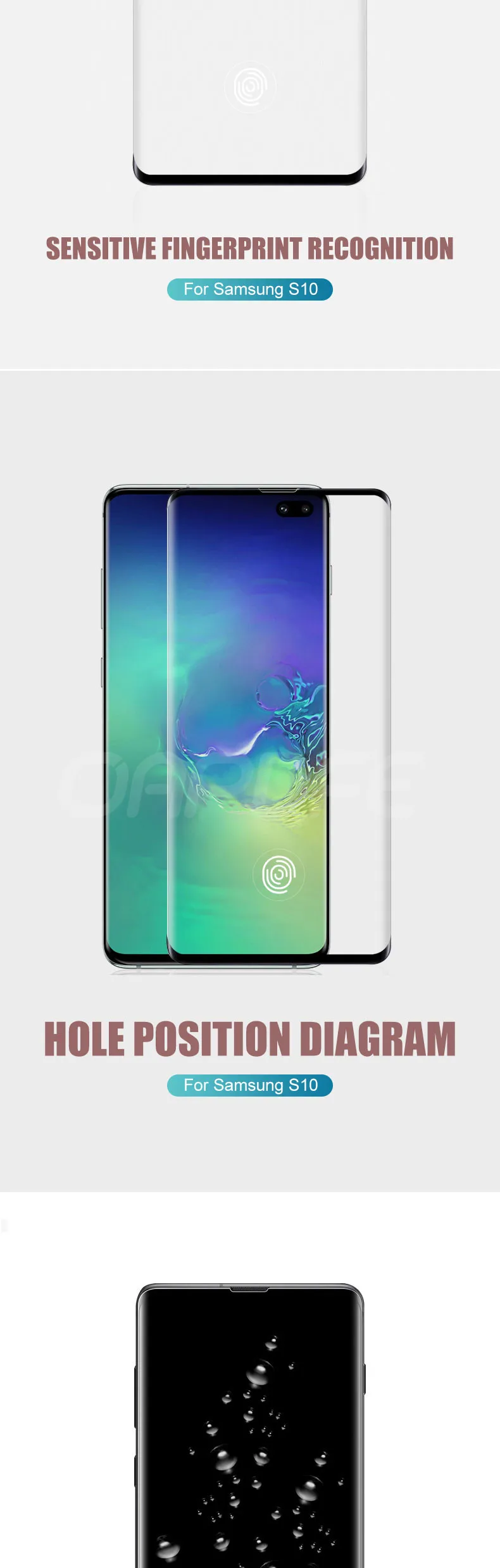 30D полное изогнутое покрытие из закаленного стекла для samsung Galaxy S10E S10 5G S9 S8 Plus A6 A8 S7 Edge Защитная пленка для экрана
