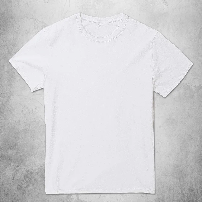 Летняя Базовая однотонная мужская футболка из чистого хлопка с круглым вырезом и