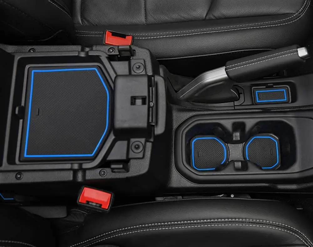 Для Jeep Wrangler JL 2018 2019 2020 2021 дверной слот коврик с канавкой держатель стакана воды