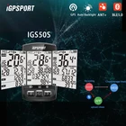 Велокомпьютер с GPS-портом IGS50E, Водонепроницаемый IPX7, беспроводной спидометр, цифровой секундомер, спидометр