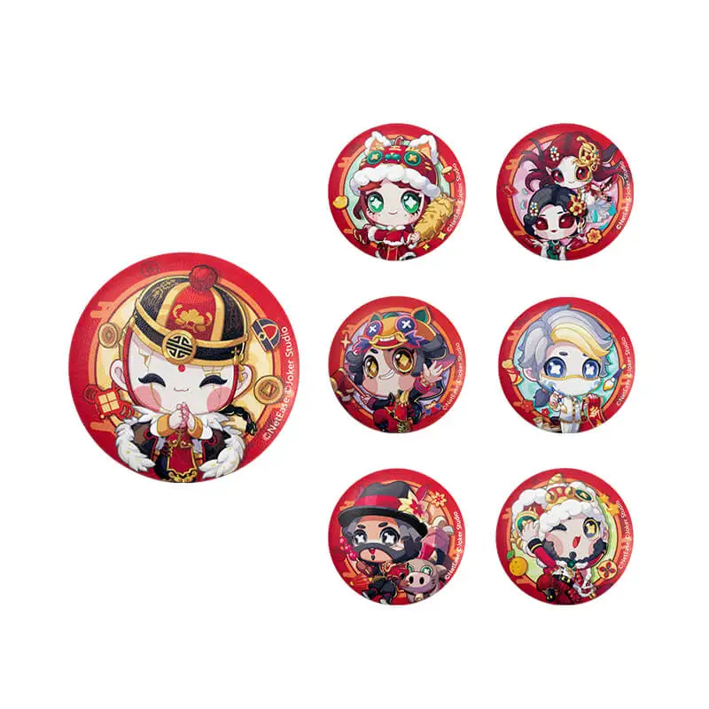

Identity V Emily Dyer Emma Woods New Year Series Badge Bags Bedge Button Brooch Pin Souvenir Michiko Emma Woods Medal Cosplay