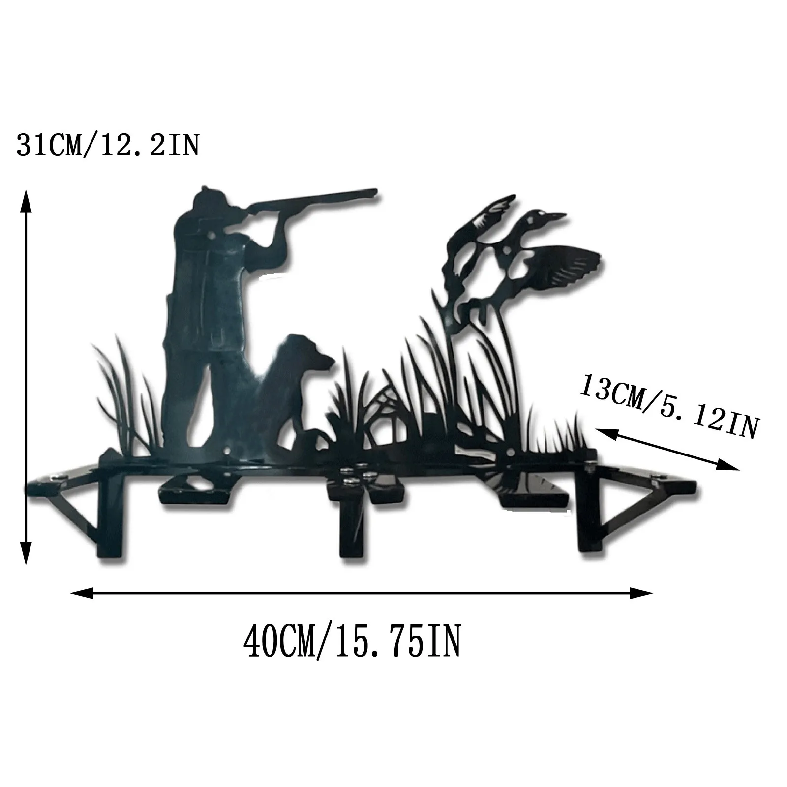 

40x13x31cm Hunting Hunter Boot Rack Disassembly Home Decoration Holiday Gift Iron Creative Father Birthday Gift Family Pendant