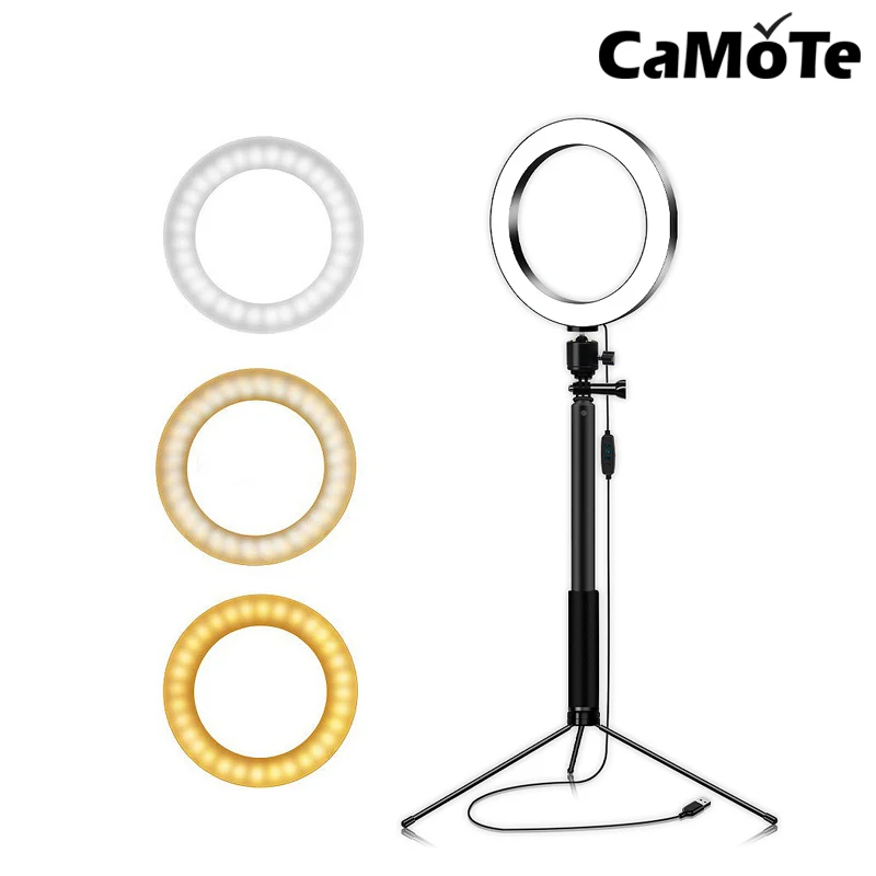 Штатив для селфи с кольцесветильник кой телефона|Макро- и кольцевые светильники|