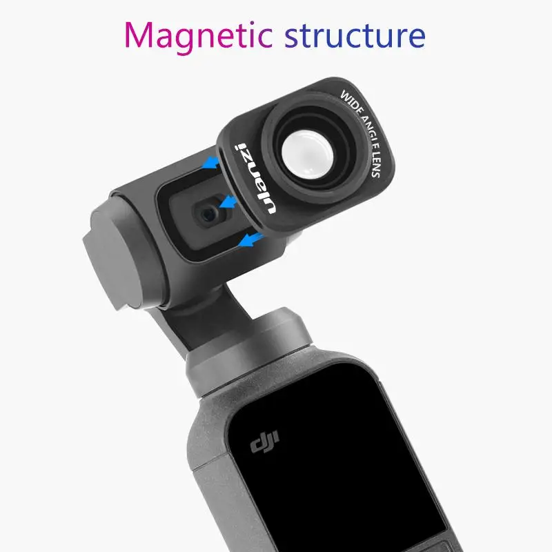 Магнитный большой широкоугольный объектив TWISTER.CK для DJI Osmo Pocket 10X HD 4K шарнирный