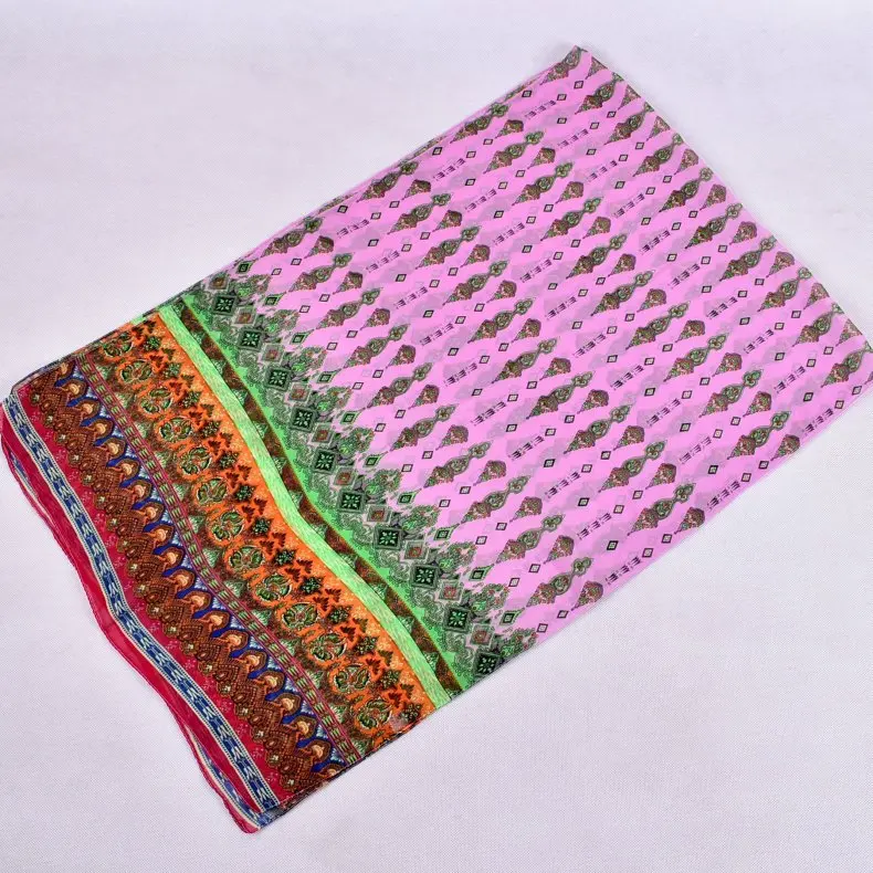 Весенняя двухцветная шелковая сатиновая квадратная лента для волос хиджаб