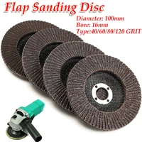 10pcs 100mm flap discs 406080120 grit grinding wheels blades for angle grinder sanding disk grinding wheel abrasive tools