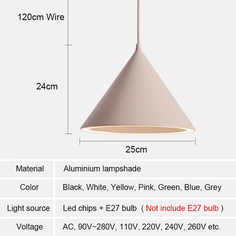 

Modern Pendant Lights Nordic Industrial Lamp Led Pendant Lamp Vintage Light Bedroom Living Room Kitchen Dining Room Lights E27