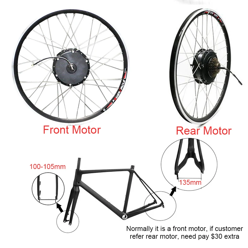 Комплект для электровелосипеда 26'' 700C 28 '' комплект переоборудования Ebike
