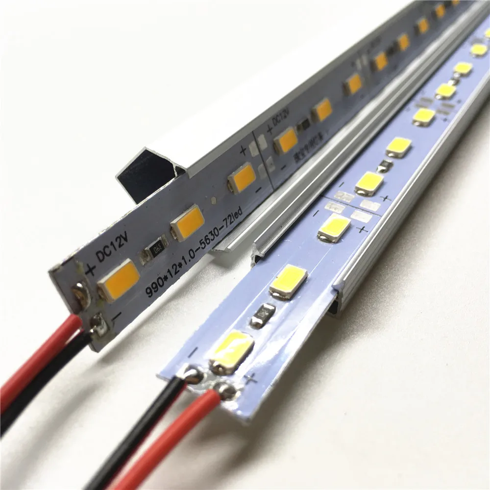 

DC 12 V 0.5 m 5630(5730) Led Bar Light Hard LED Strip U V Shaped Aluminum Case Channel End Cap 50 cm 36LED Energy Saving Lamp