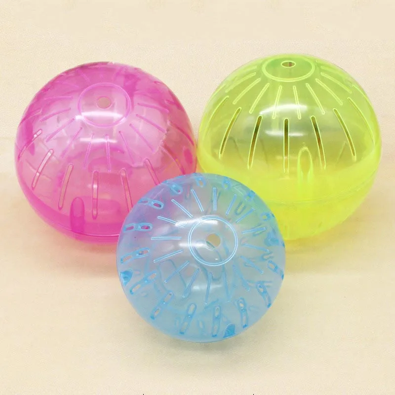 

New Cute Pet Toys Hamster Ball Mini-Trot Ball Plastic Hamster Exercise Ball Pet Toy Ball Hamster Toys Random Color TB Sale