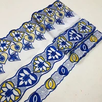 555 yards embroidered ribbon for crafts 100 cotton for dresses diy sewing decoration laces trim accessories lace fabrics