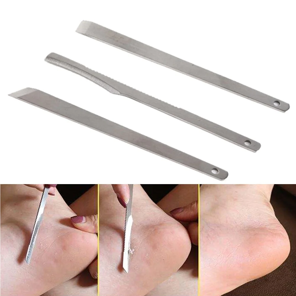 

3pcs/Set Professional Pedicure Knife Peeling Handle Nail Stainless Steel Set Foot Care Tool Ingrown Cuticle