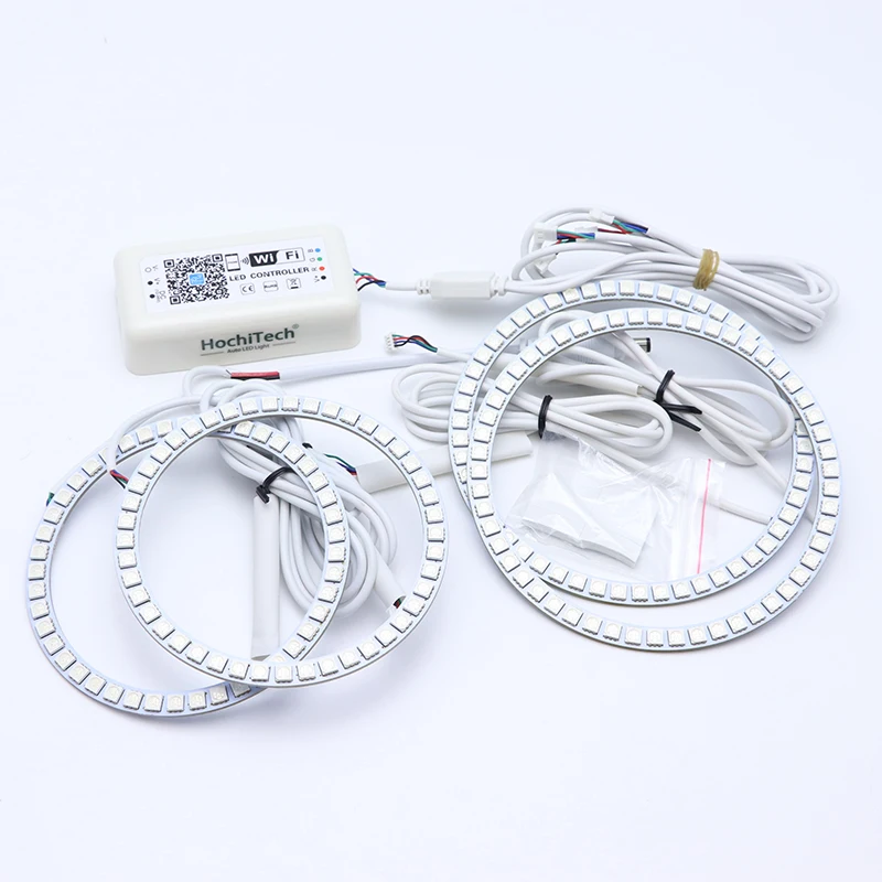 Беспроводной разноцветный светодиодный дневной светильник ангельский глаз с RGB