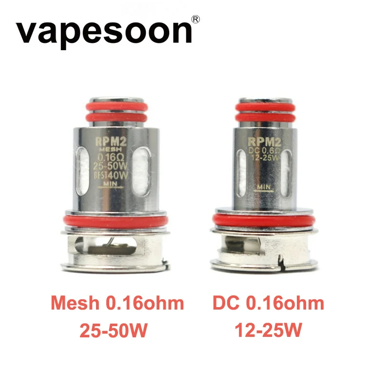 

50 шт., vapesoon-RPM2 mesh Ом DC0, 6 Ом, катушка для SCAR-P3/RPM2/RPM2S/NORD X/Thallo S/NORD 4 /IPX 80