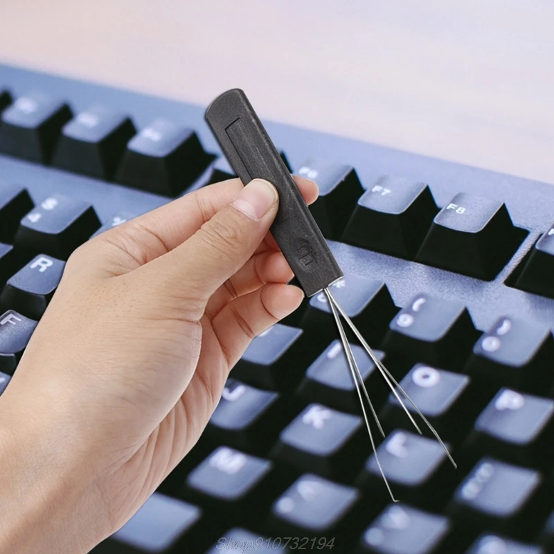 Стальная проволока Клавиатура Ключ Keycap Съемник Пластик устройство для удаления