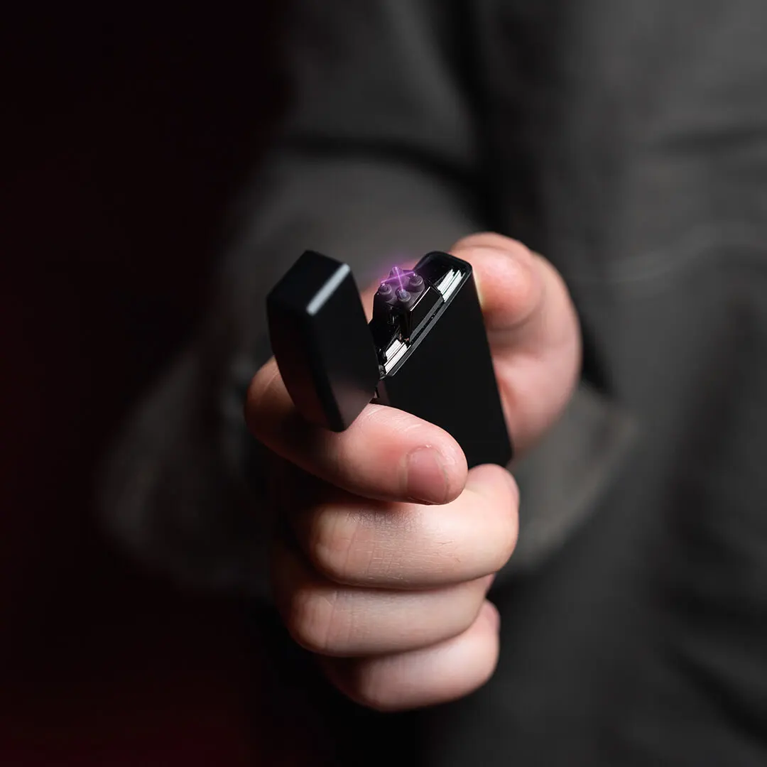 Зажигалка BEEBEST для дуговой зарядки без названия огнестойкая ветрозащитная