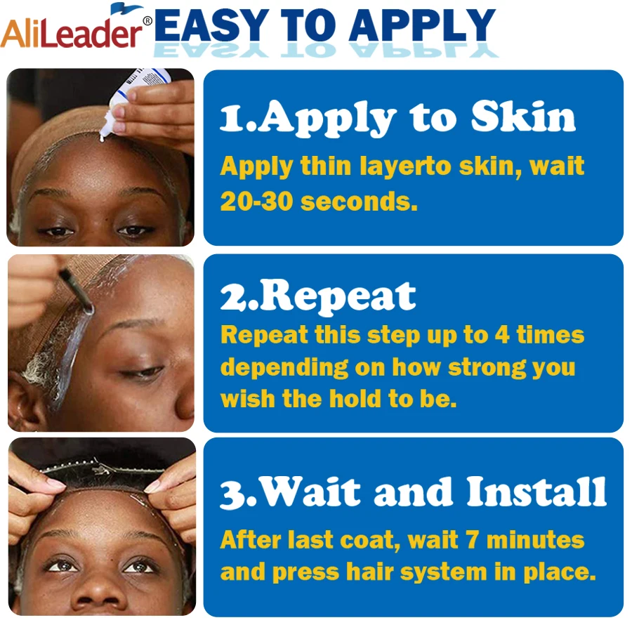 Качественный ультраудерживающий клей для париков на сетке средство удаления