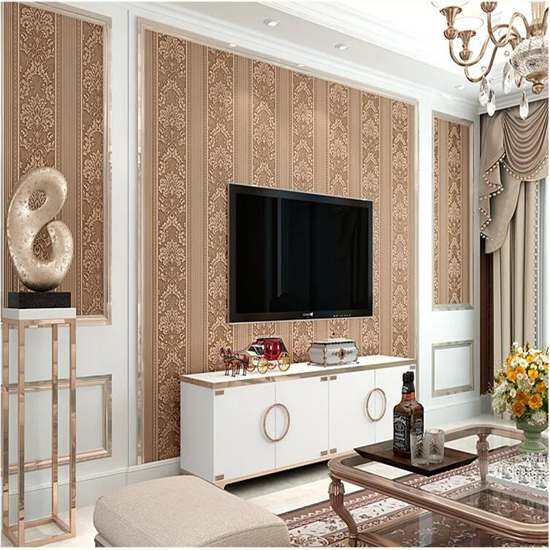 Обои YOUMAN в маленьком стиле простые классические 3d серые бежевые однотонные