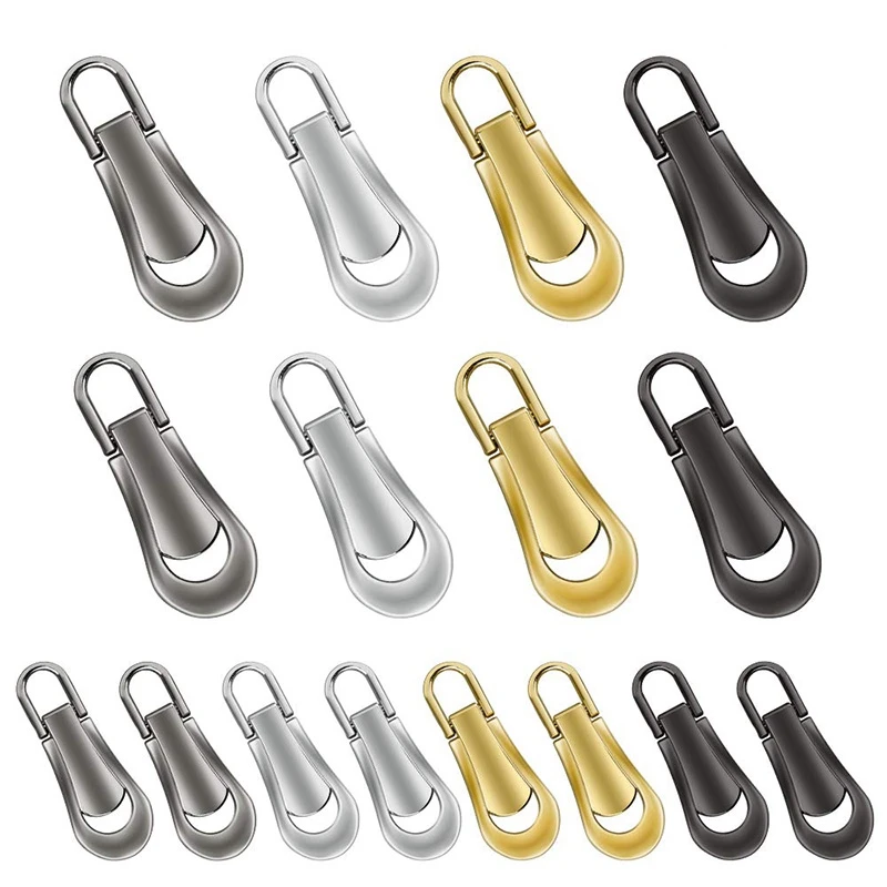 16 шт. молнии язычки Замена сверхмощный ЗИП фиксатор бирки ремонт язычок для