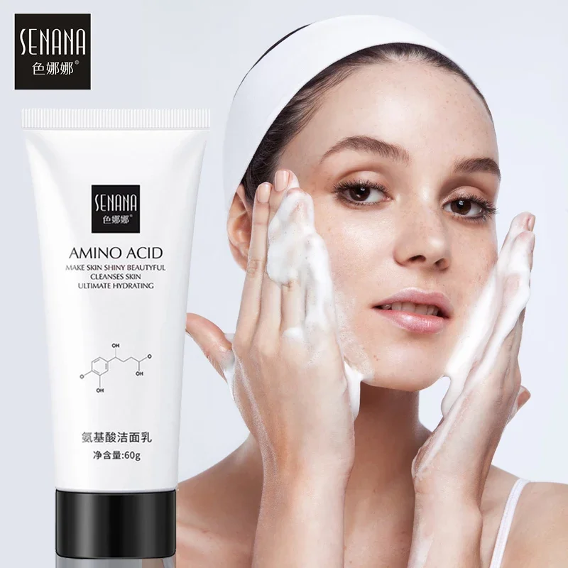 

Nicotinamide Amino Acid Face Cleanser Facial Scrub Cleansing Acne Oil Control Whitening Blackhead Remover Shrink Pores Skin Care