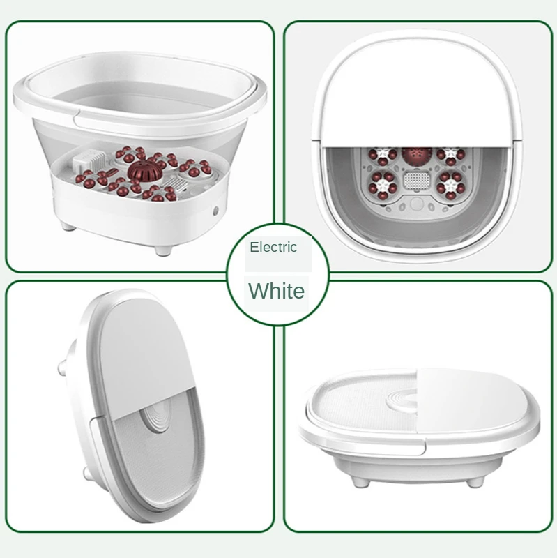 

Folding foot bath tub foot bath bucket automatic massage household electric heating constant temperature foot tai chi wheel
