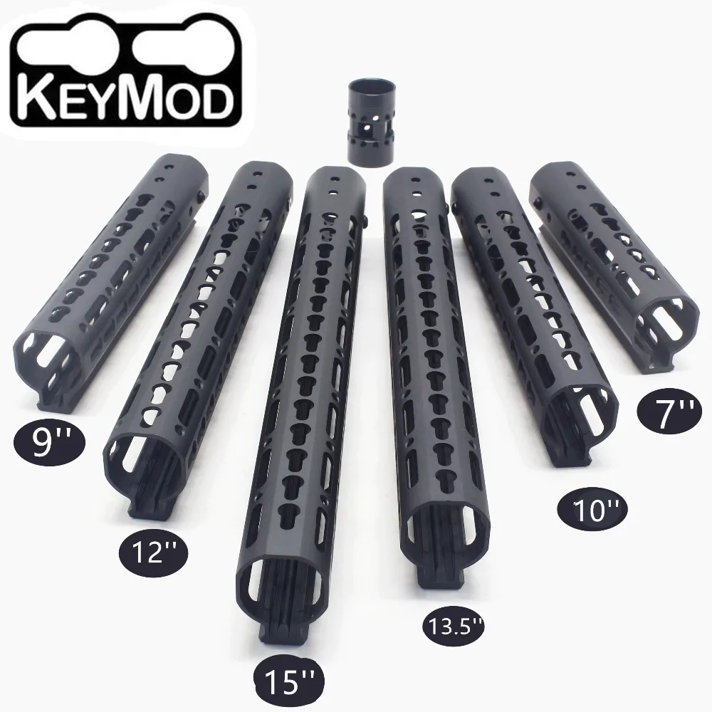 AR15 7 15 ''дюймовая черная свободная плавающая система крепления KeyMod поручни