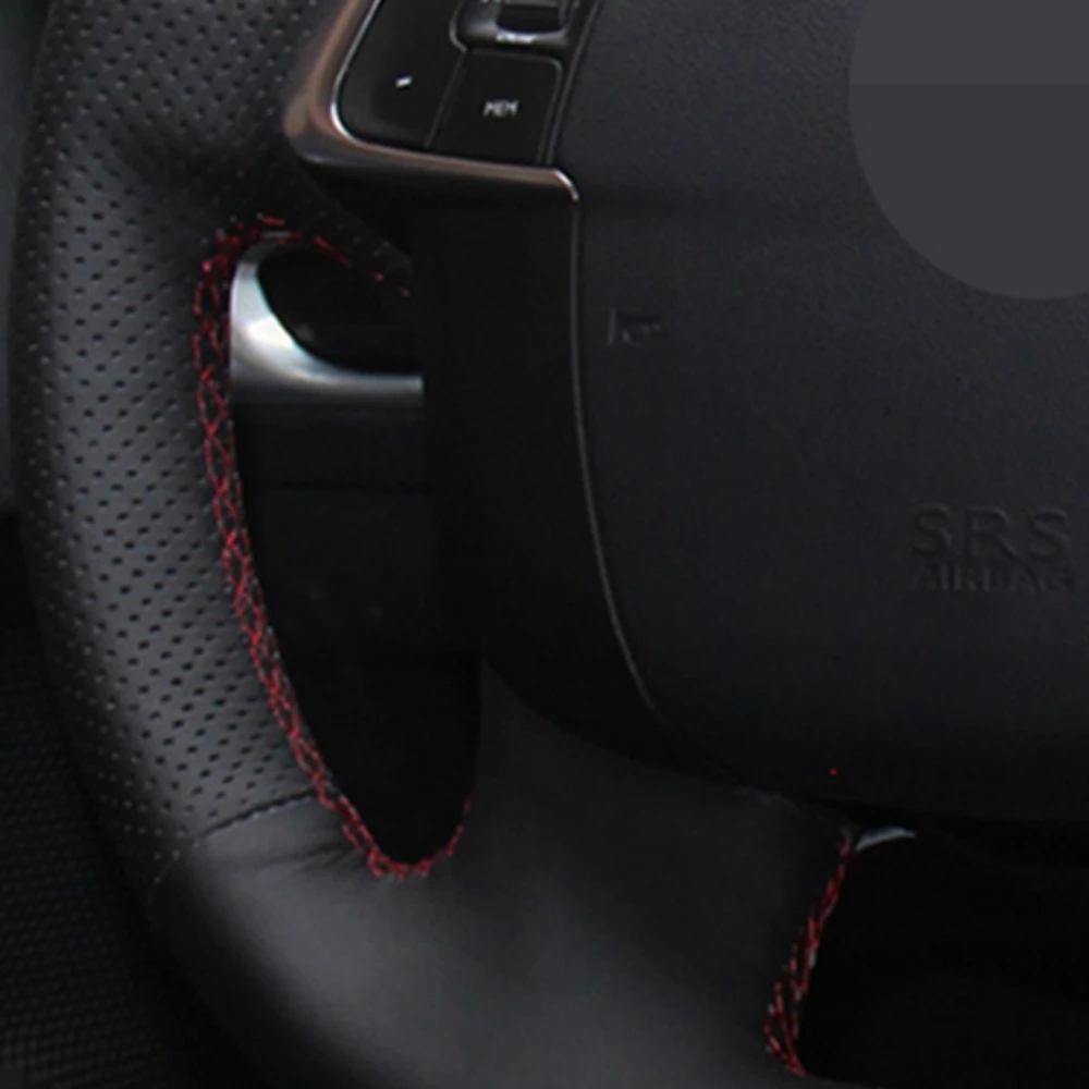 Автомобильные аксессуары из натуральной кожи для Citroen C4 C4L 2011 2015 DS4|Чехлы на руль| |