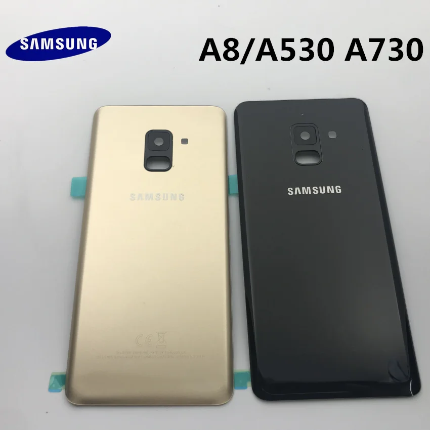Оригинальный Новый чехол для SAMSUNG Galaxy A8 A530 A530F + plus A730 Задняя стеклянная крышка