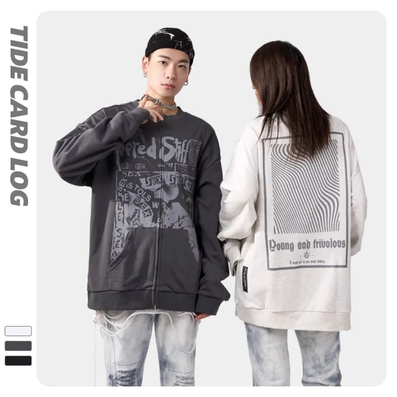 

Hongxing Erke 2021 осень-зима оригинальная новая тяжелая стирка молния Печать Свободный отворот рубашка Брендовое Ковбойское пальто