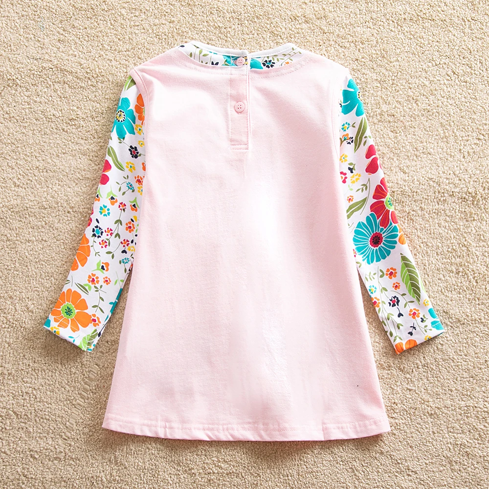 Футболка с длинным рукавом для маленьких девочек хлопковая новая модель