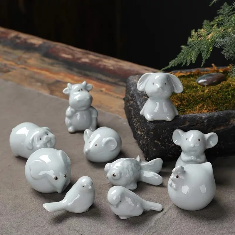 Керамическая Tea Ge Kiln птица слон курица Ru фигурка креативное животное Ремесло