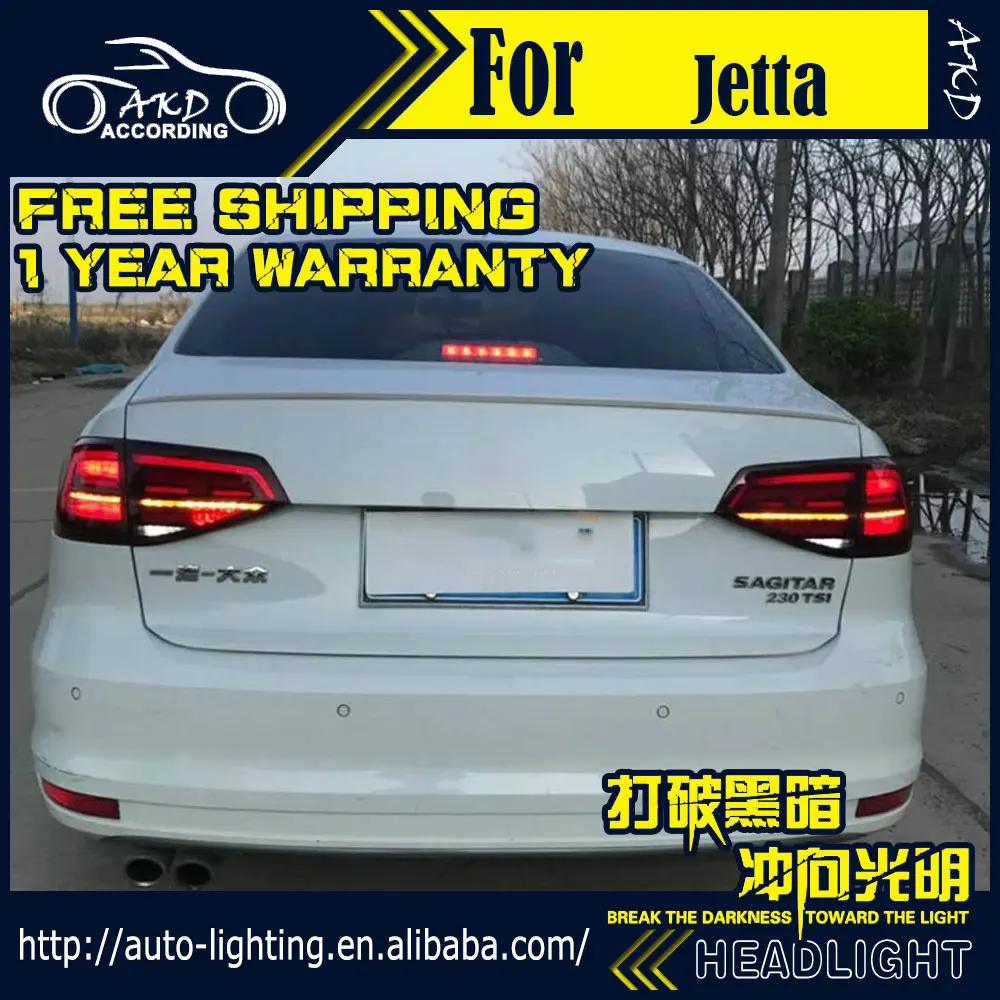 АКД стайлинга автомобилей Хвост лампы для VW Jetta задние светильник s 2015 2017 GLI хвост