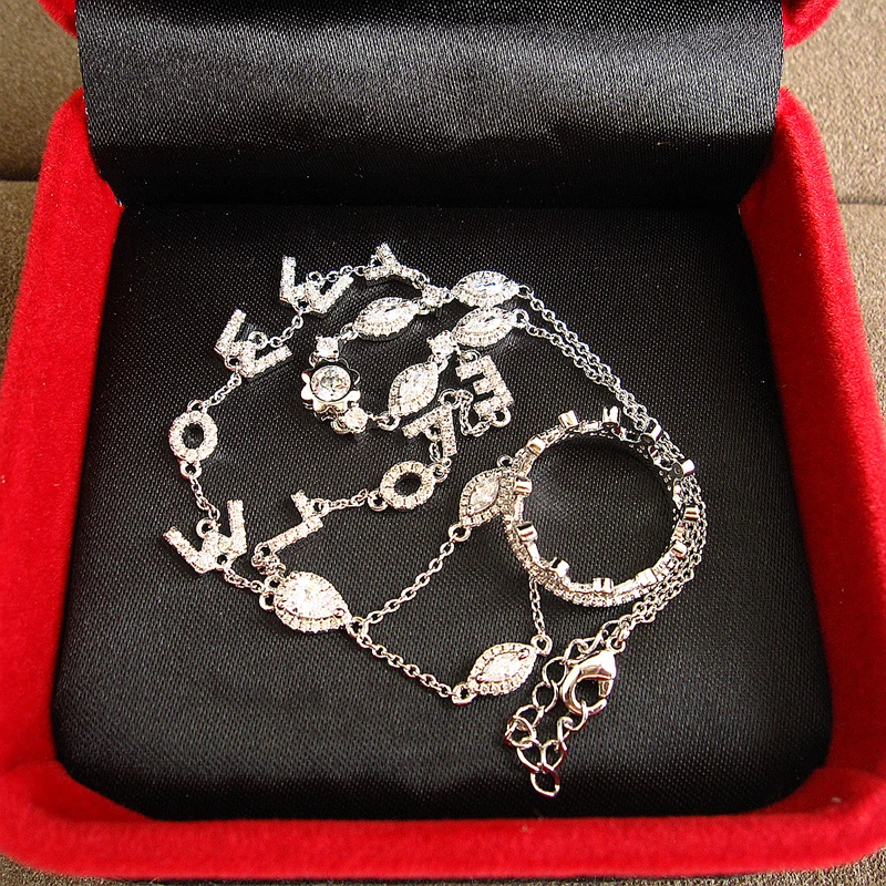 Маркиза Мода AAA кубический цирконий классическая корона и кольцо с алфавитом