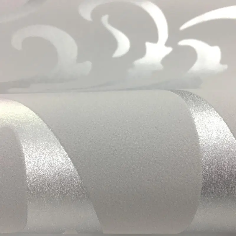 Серый 3D Викторианский дамасский тисненый настенный бумажный рулон домашний