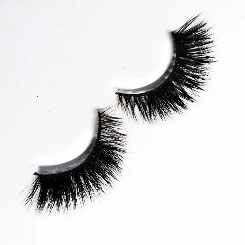 Ресницы из норкового меха полный цвет зернистость 7D многослойные норковые