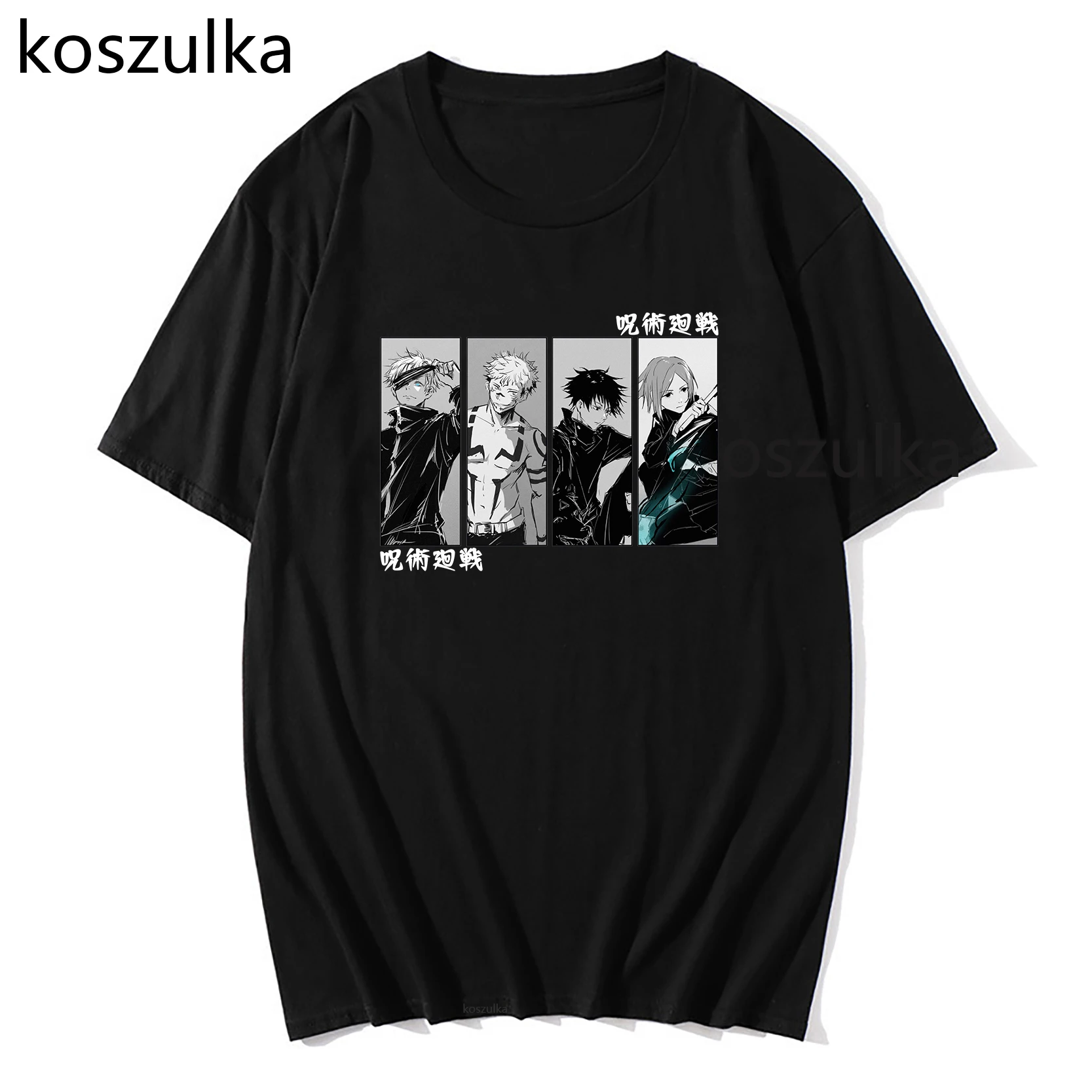

Japanese Anime Jujutsu Kaisen T Shirt Fashion Men Kawaii Top Male Graphic Casual Cotton Tees Cool Cartoon Tshirt Unisex T-shirt