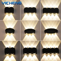 4w 6w 8w led wall lamp nordic aluminum outdoor waterproof wall light porch garden bedroom indoor modern sconce luminaire 85 265v