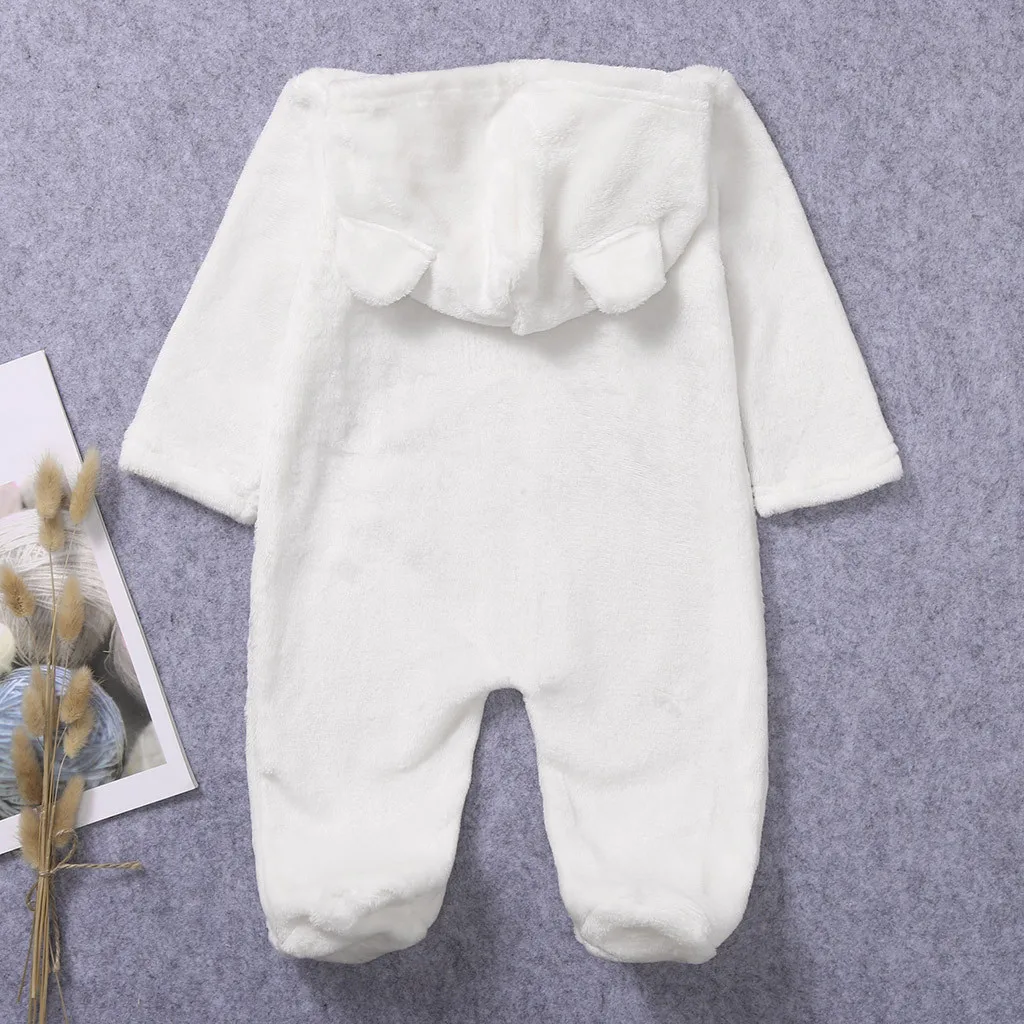 Комбинезон для новорожденных мальчиков; Roupa; Одежда для новорожденных девочек; зимние комбинезоны с медвежьими ушками; флисовые теплые детские комбинезоны; костюм с длинными рукавами;#20