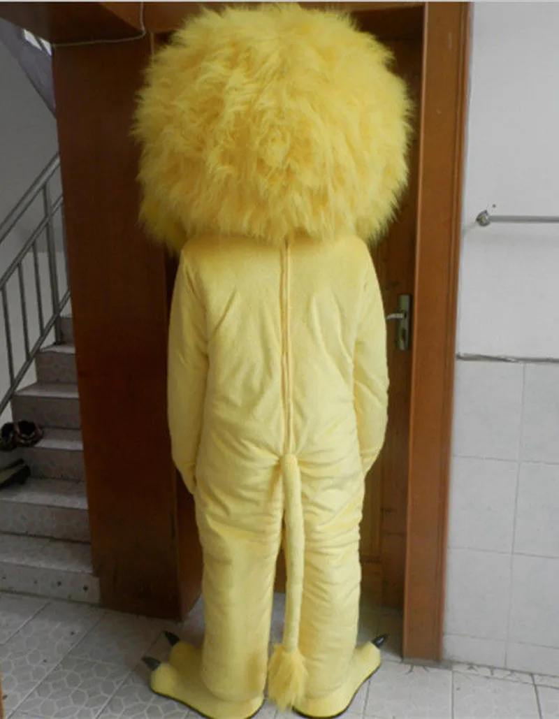 

Yellow Lion Mascot Costume Furry Suits Cosplay Party Dress Outfits Clothing Advertising Promotion Carnival Halloween Adults