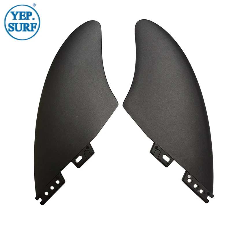 Пластиковые плавники K2 с одним язычком/двумя язычками 2 плавника черного цвета
